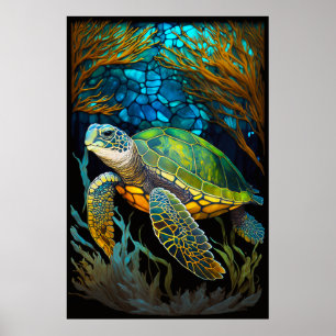Poster Honu Haven - Água De Vidro