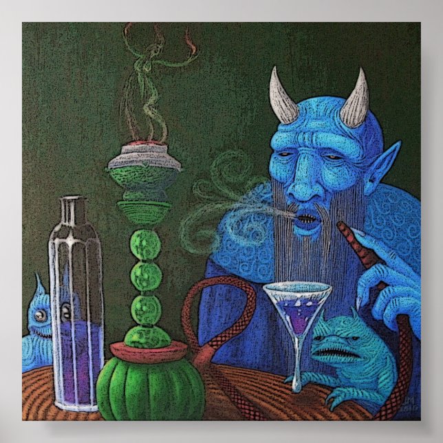 Póster Hookah Demon (Frente)
