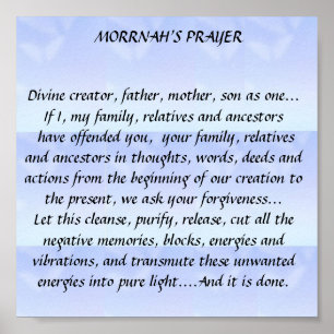 Póster HO'OPONOPONO MANTRA (Havaí)