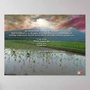 Poster Ho'oponopono Ritual da cura