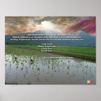 Poster Ho'oponopono Ritual da cura