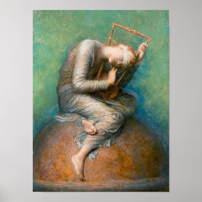 Poster Hope, 1886 by George Frederic Watts (Frente)