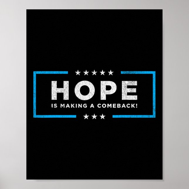 Poster Hope É Fazer Comeback Kamala Harris Wheimer 20 (Frente)