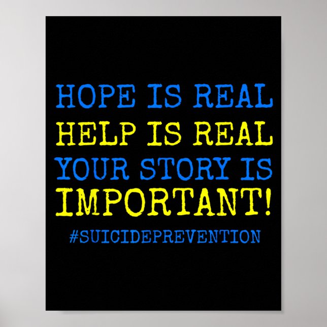 Poster Hope Is Real Prevention (Frente)