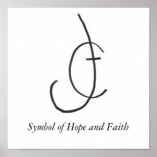 Poster HopeandFaith, símbolo da esperança e da fé
