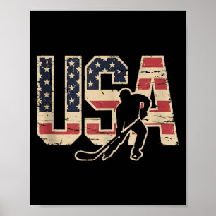 Poster Hóquei da Bandeira Americana