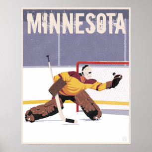 Póster Hóquei de Minnesota