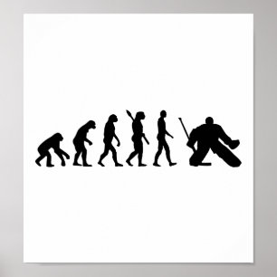 Póster Hóquei do Goalie da evolução