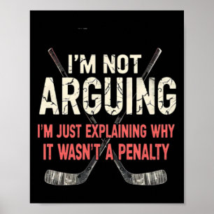 Poster Hóquei explicando por que não foi penalidade