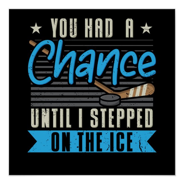 Póster Hóquei no gelo (Frente)