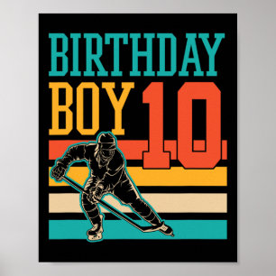 Poster Hóquei no Gelo de 10 anos Considerou a décima Fest