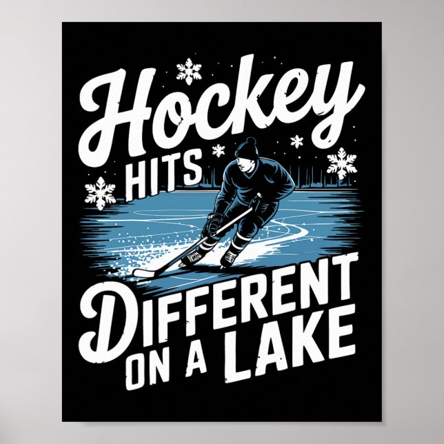 Poster Hóquei no Lago Atinge Diferente Shinny  (Frente)