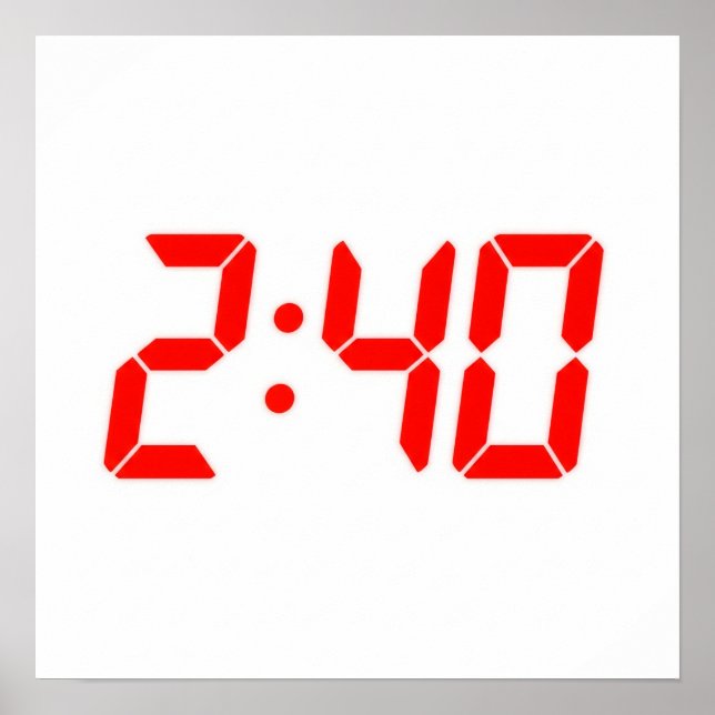 Poster Hora 2:40 (Frente)