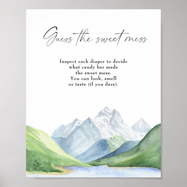 Poster Hora da aventura! - adivinhe a bagunça doce (Frente)