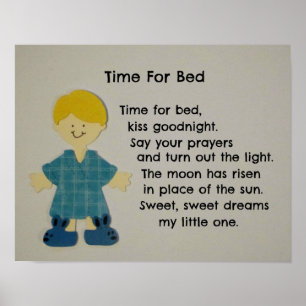 Poster Hora Da Cama (Crianças)