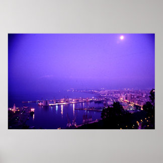 Póster Hora da noite, Málaga, Espanha