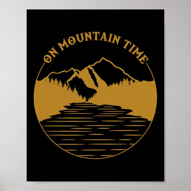 Poster Hora Das Montanhas - Engraçado Presente De Caminho (Frente)