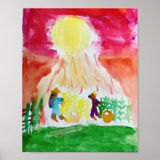 Poster Hora de Colheita de Mika Aiko