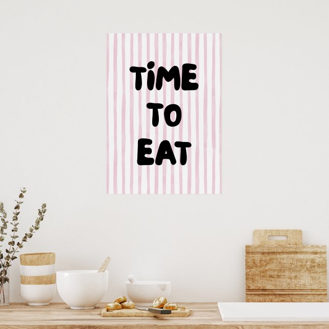 Poster Hora de comer (Cozinha)