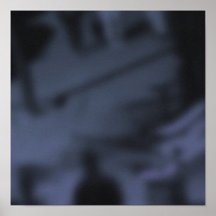 Poster Hora de Corrida Azul NYC Sidewalk NYC