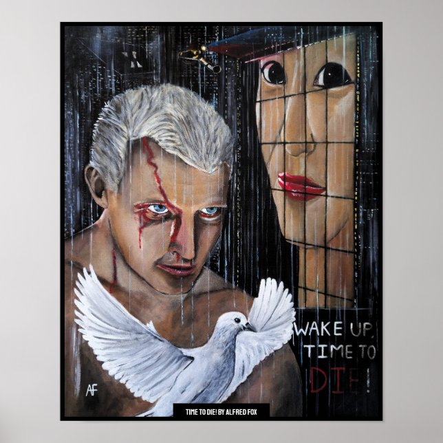 Poster Hora de Morrer! Pintura de Alfred Fox (Frente)