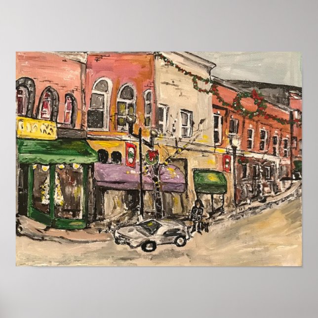 Poster "Hora de Natal no Centro Willoughby" (Frente)