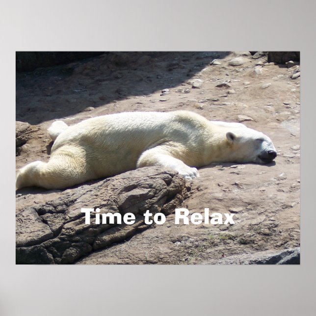 Póster Hora de relaxar (Frente)