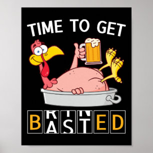 Poster Hora de se divertir Peru Funny Beer Ação de Graças