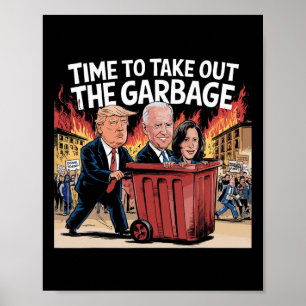 Poster Hora De Tirar O Lixo De Kamala Apoiado