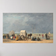 Hora do banho em Deauville - Eugène Boudin Fine Ar