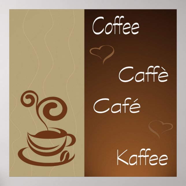 Póster hora do café (Frente)