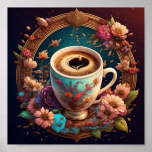 Poster Hora do café