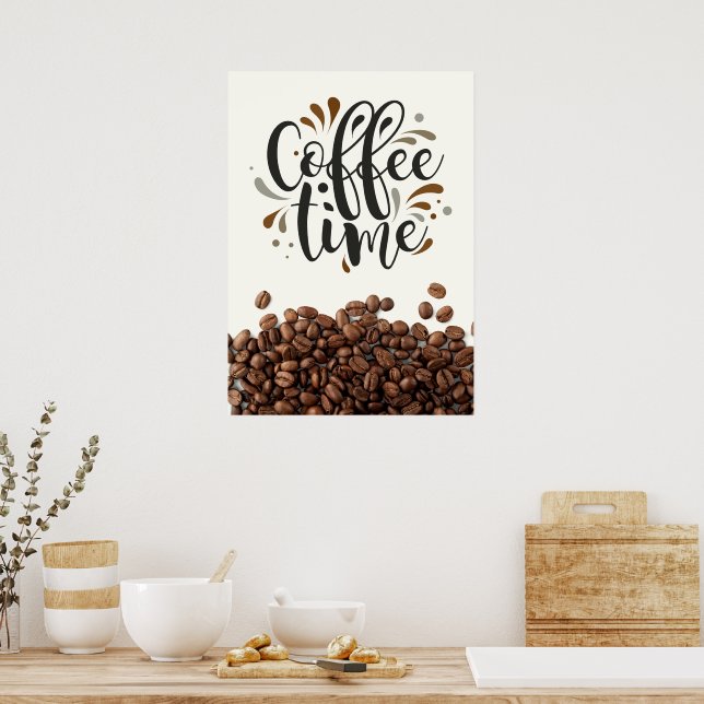 Poster Hora do café (Cozinha)