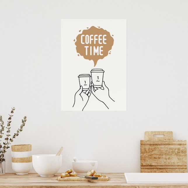 Poster Hora do café (Cozinha)