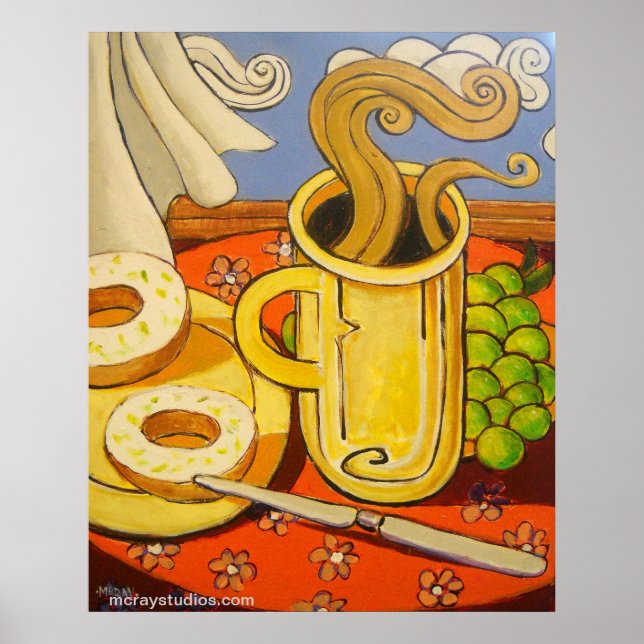 Póster "Hora do Café da Manhã" (Frente)