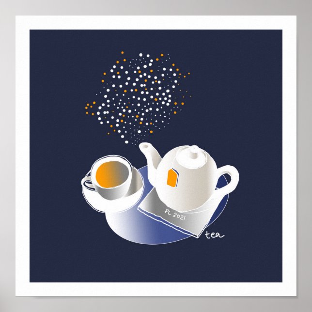 Poster Hora do chá (Frente)