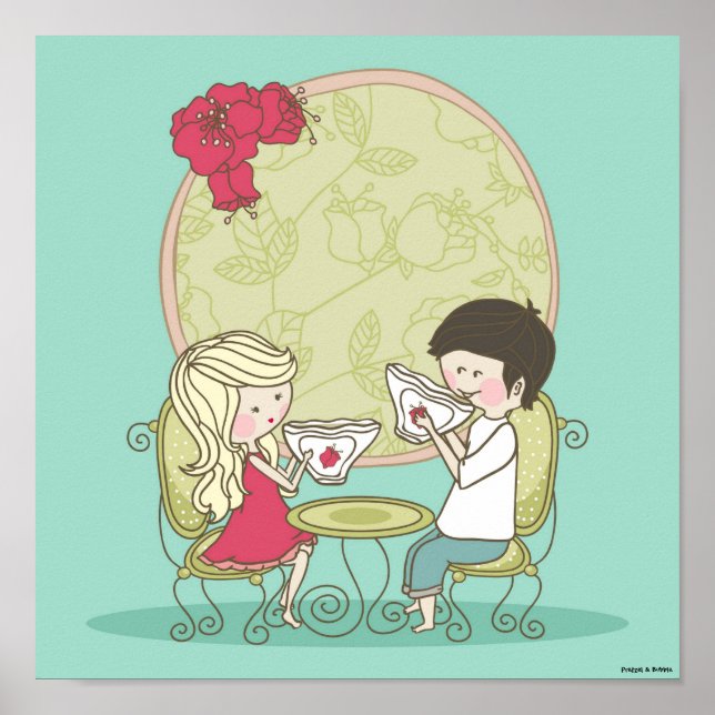 Poster Hora do chá (Frente)