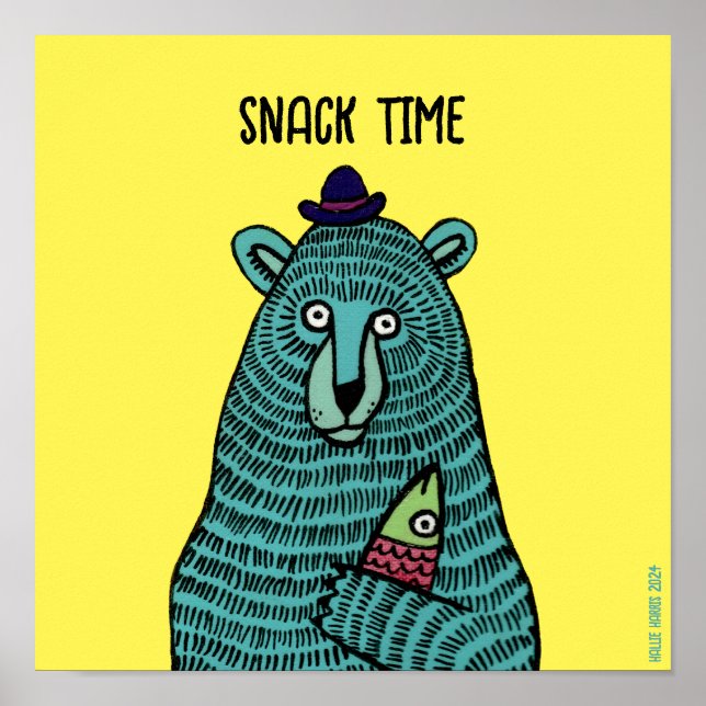Poster Hora do snack (Frente)