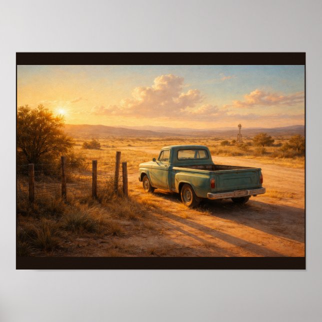 Poster Hora dourada no interior do Texas (Frente)
