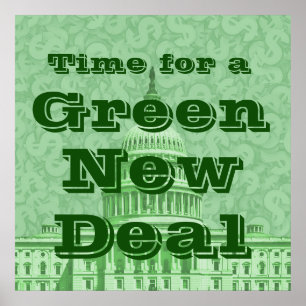 Poster Hora para um novo contrato verde
