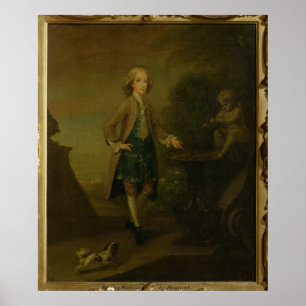 Poster Horace Walpole, envelhecido 10, 1727-8