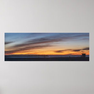 Poster Horário da Luz do ouro - Praia de Veneza, CA