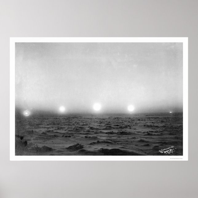 Póster Horário da meia-noite do Sol - 1911 (Frente)