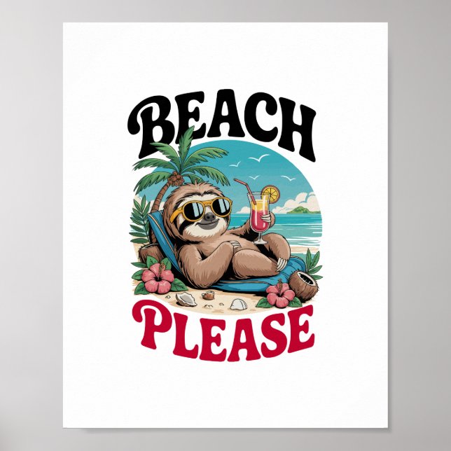 Poster Horário de Verão de Lama em Cute (Frente)
