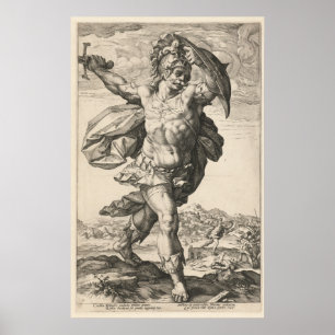 Poster Horatius Cocles, Hendrik Goltzius os heróis