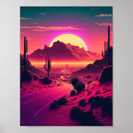 Poster Horizons Futuros: Uma Cena de Montanha de Ondas Si
