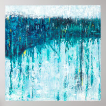 Horizonte Azul - Arte Abstrato azul