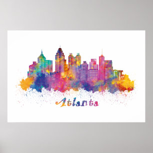Poster horizonte de Atlanta