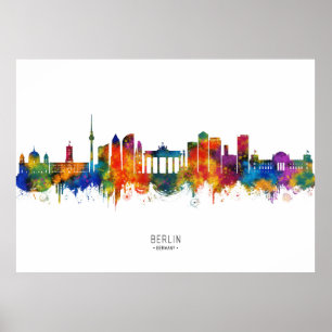 Poster Horizonte de Berlim Alemanha