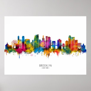Poster Horizonte de Brooklyn Nova York